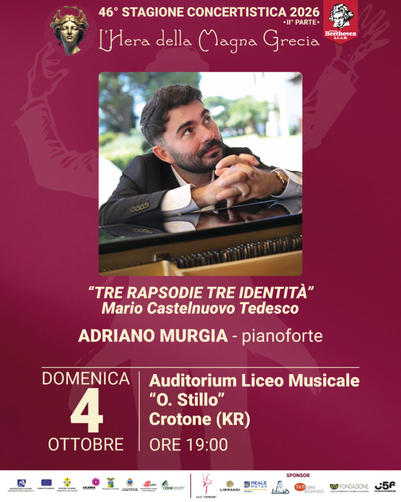 Locandine-Stagione-26-Seconda-Parte-Beethoven-ACAM-4ottobre-819x1024 CROTONE, Sabato 3 ottobre il concerto “I Virtuosi calabresi” inaugura la seconda parte DELLA 46ª STAGIONE CONCERTISTICA “L’HERA DELLA MAGNA GRECIA”